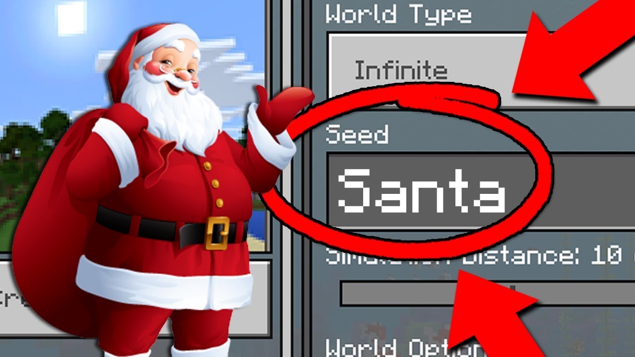 NEVER Play Minecraft SANTA WORLD! (Creepy 