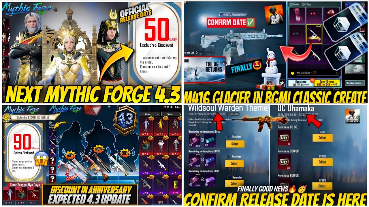 🔴NEXT MYTHIC FORGE BGMI 4.3😍| NEXT UC UP EVENT BGMI😱| NEXT PRIZE PATH IN BGMI 4.3🔥| JUJUTSU KAISEN ✅