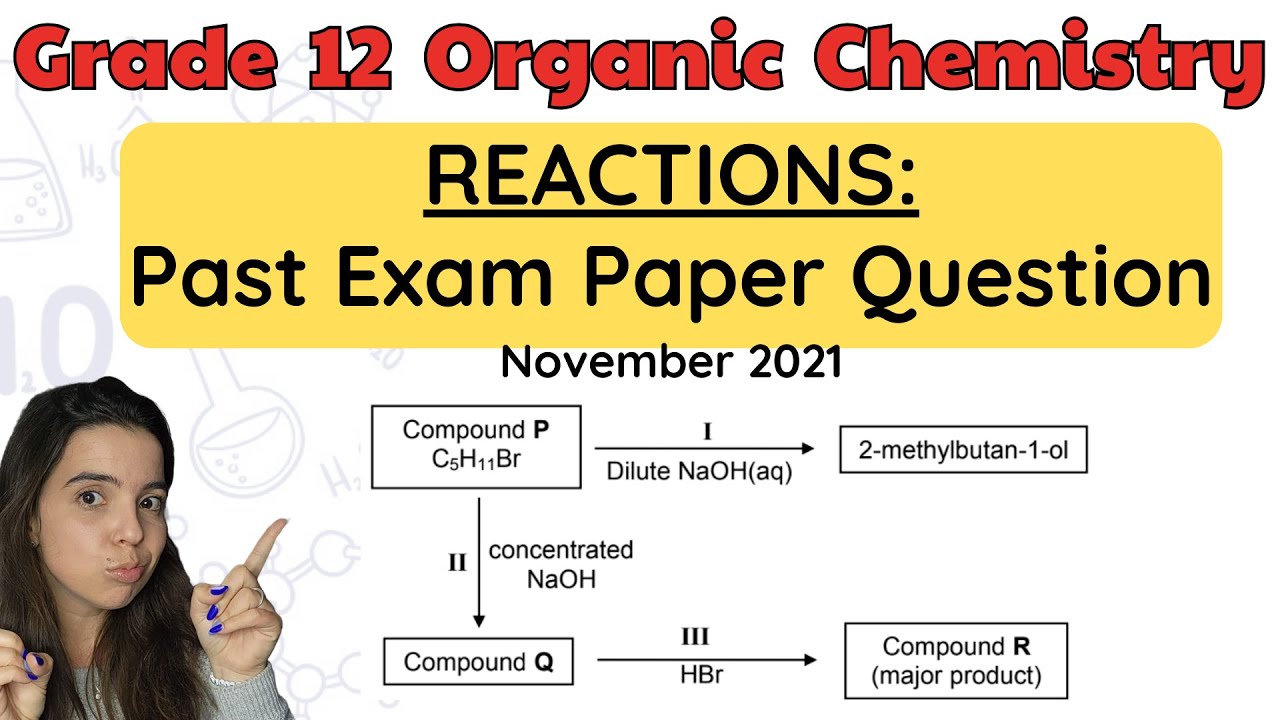 Organic Chemistry Reactions Past Exam Paper Practice PART 1: November 2021