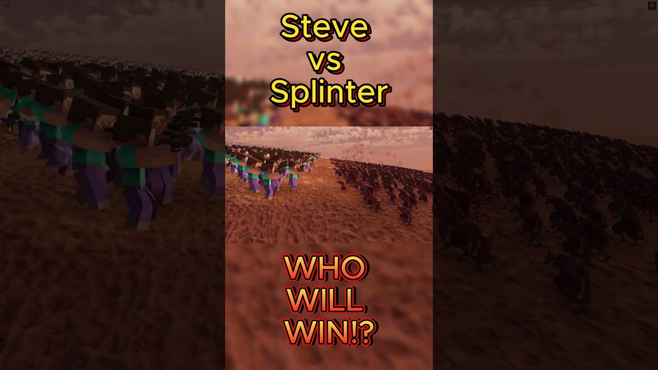 СТИВ ИЗ МАЙНКРАФТА ПРОТИВ СПЛИНТЕРА! Steve vs Splinter 