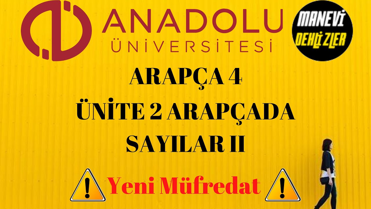 Aöf Arapça 4 Ünite 2 Arapçada Sayılar ( Yeni Müfredat )