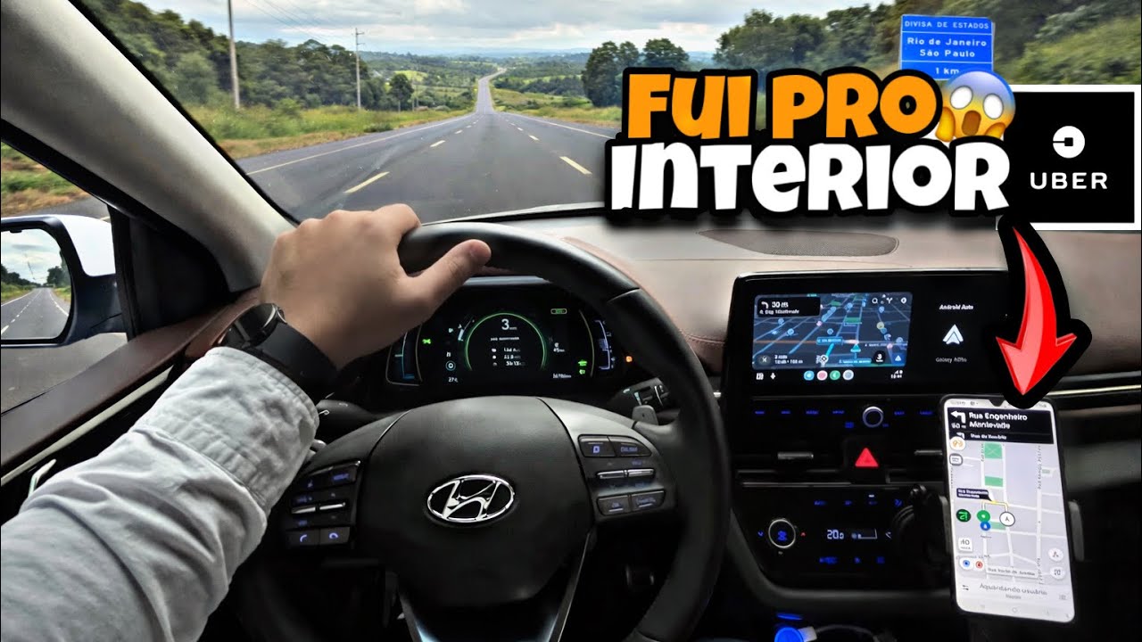 PRIMEIRA VIAGEM PRO INTERIOR NA UBER com IONIQ✅ valeu a pena?