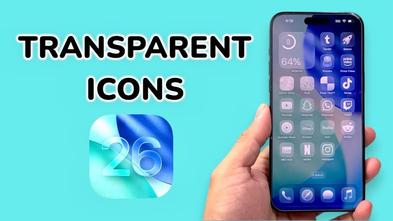 How To Get Transparent Icons On iPhone (iOS 26)