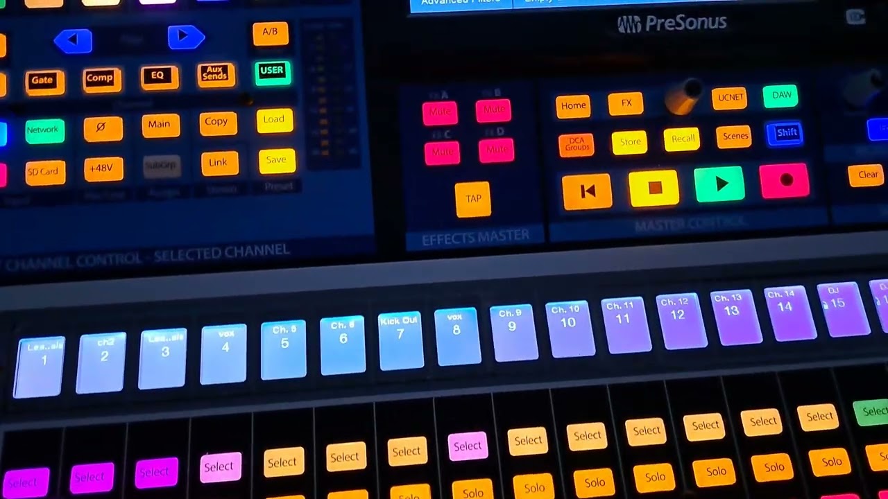 Como copiar una ECUALIZACION en un auxiliar en la mixer Presonus StudioLive 16 III.