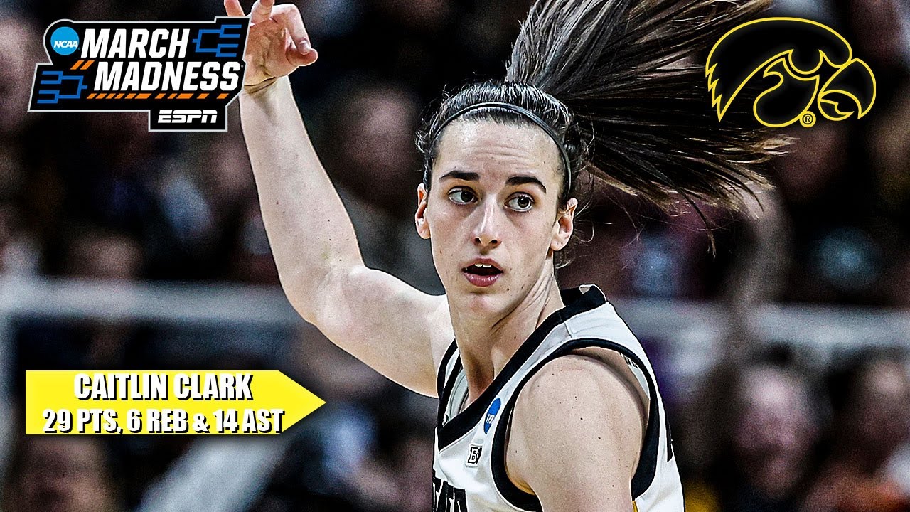 КЕЙТЛИН КЛАРК ДОМИНИРУЕТ В 1/8 🔥 Айова выходит в элитную восьмёрку | ESPN College Basketball