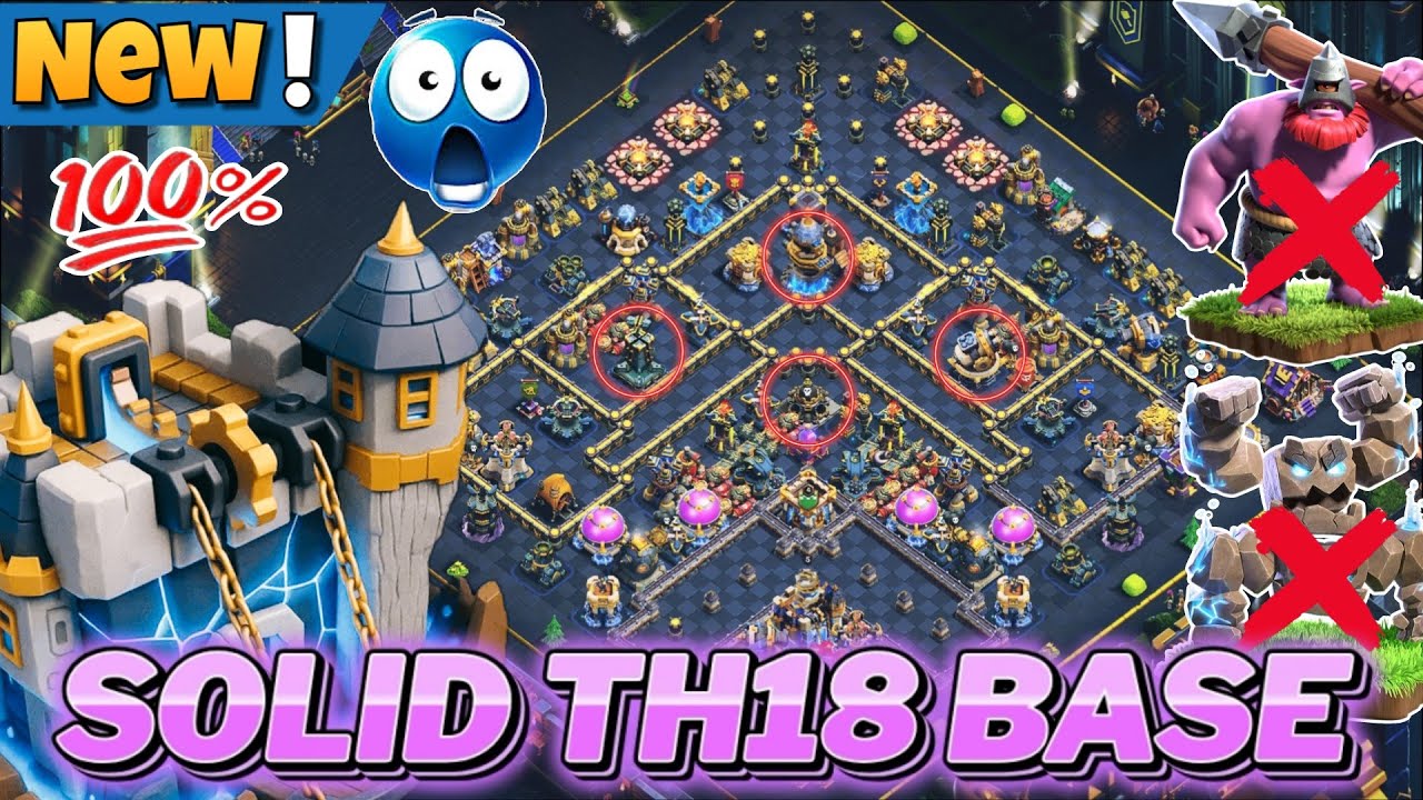 TOP-10 SOLID SUPER STRONG TH18 LEGEND BASE || TH18 TROPHY PUSHING BASE ANTI 3 STAR||TH18 BASE 2026
