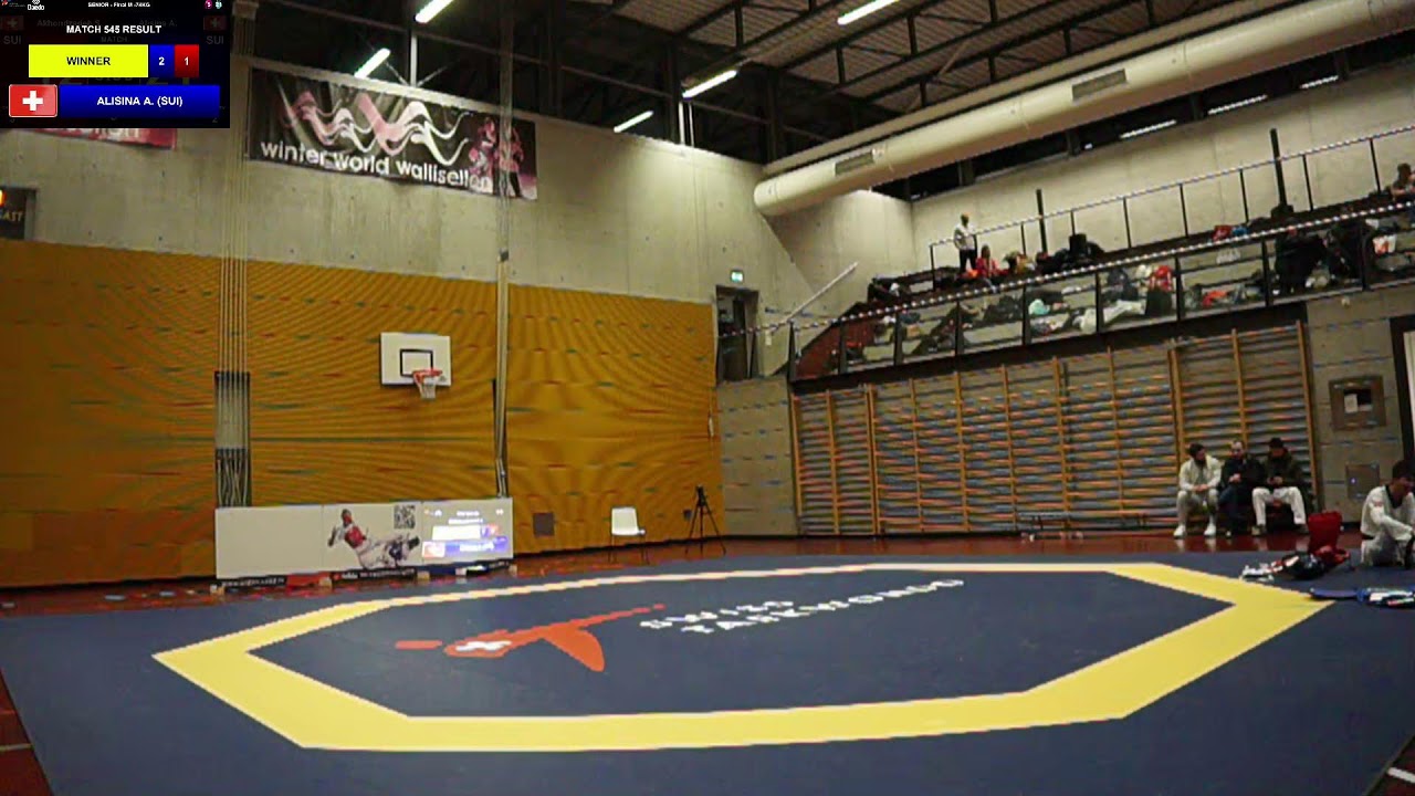 45. KYORUGI SWISS TAEKWONDO CHAMPIONSHIPS - Kampf 545: Alisina, Azizi  🔵 vs 🔴 Akhondzadeh, Samir