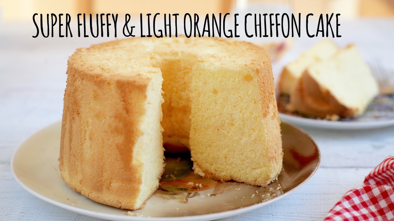 Fluffy ORANGE CHIFFON cake recipe - Cách làm bánh CHIFFON CAM siêu mềm nhẹ