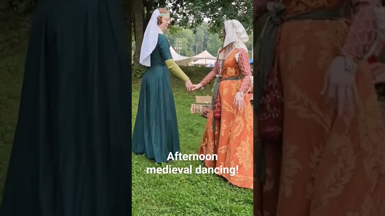 Morning medieval dancing at Pennsic! 