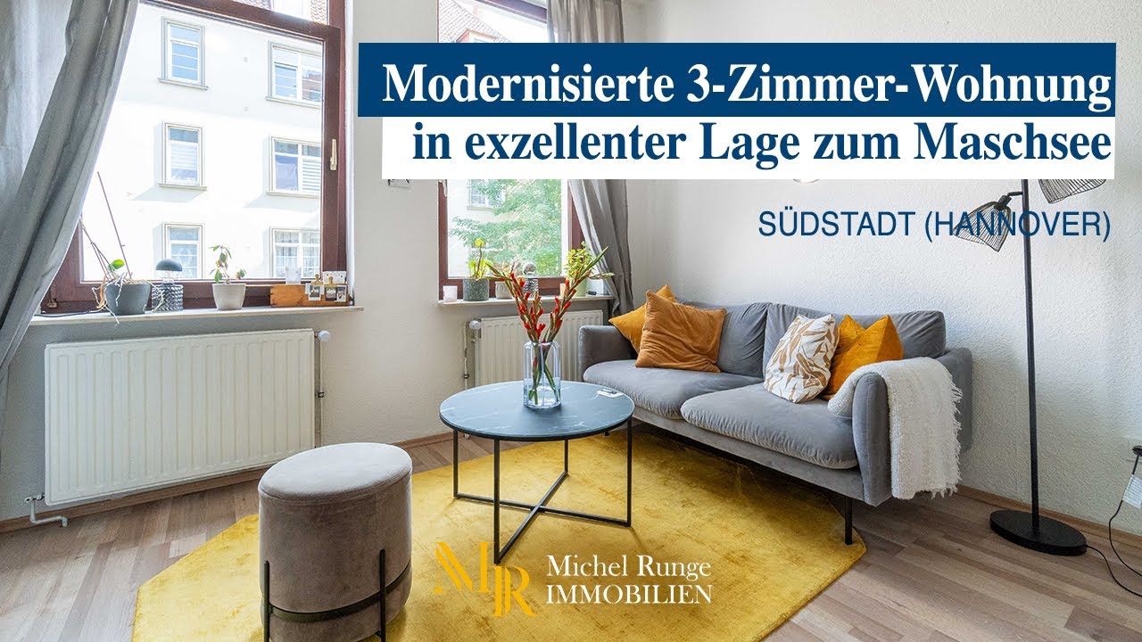 Modernisierte 3-Zimmer-Wohnung in exzellenter Lage zum Maschsee in der S&uuml;dstadt Hannovers