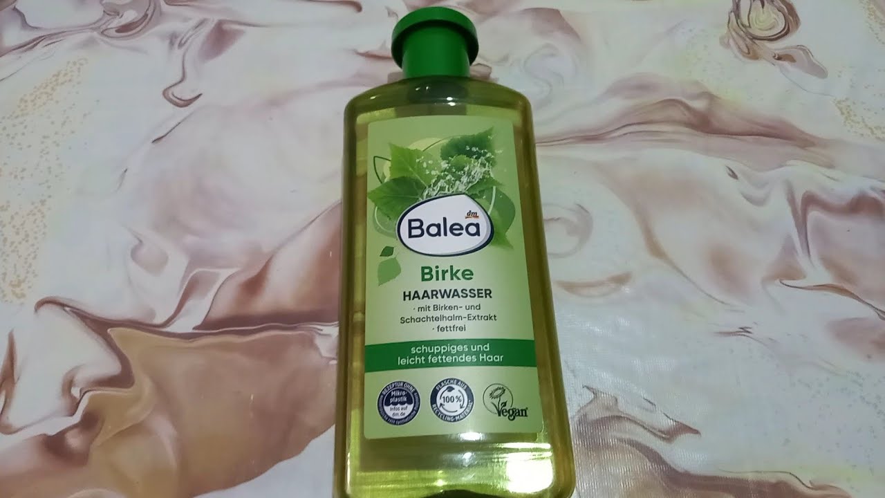 مع  Balea Birke من ليوم غتهناي من القشرة والحكة في الشعر