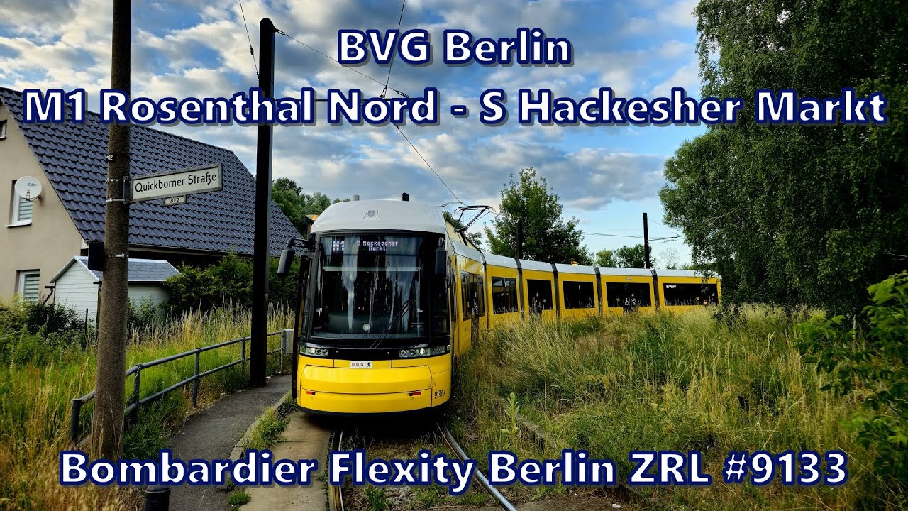 BVG Berlin - Linie M1, Bombardier Flexity Berlin ZRL #9133