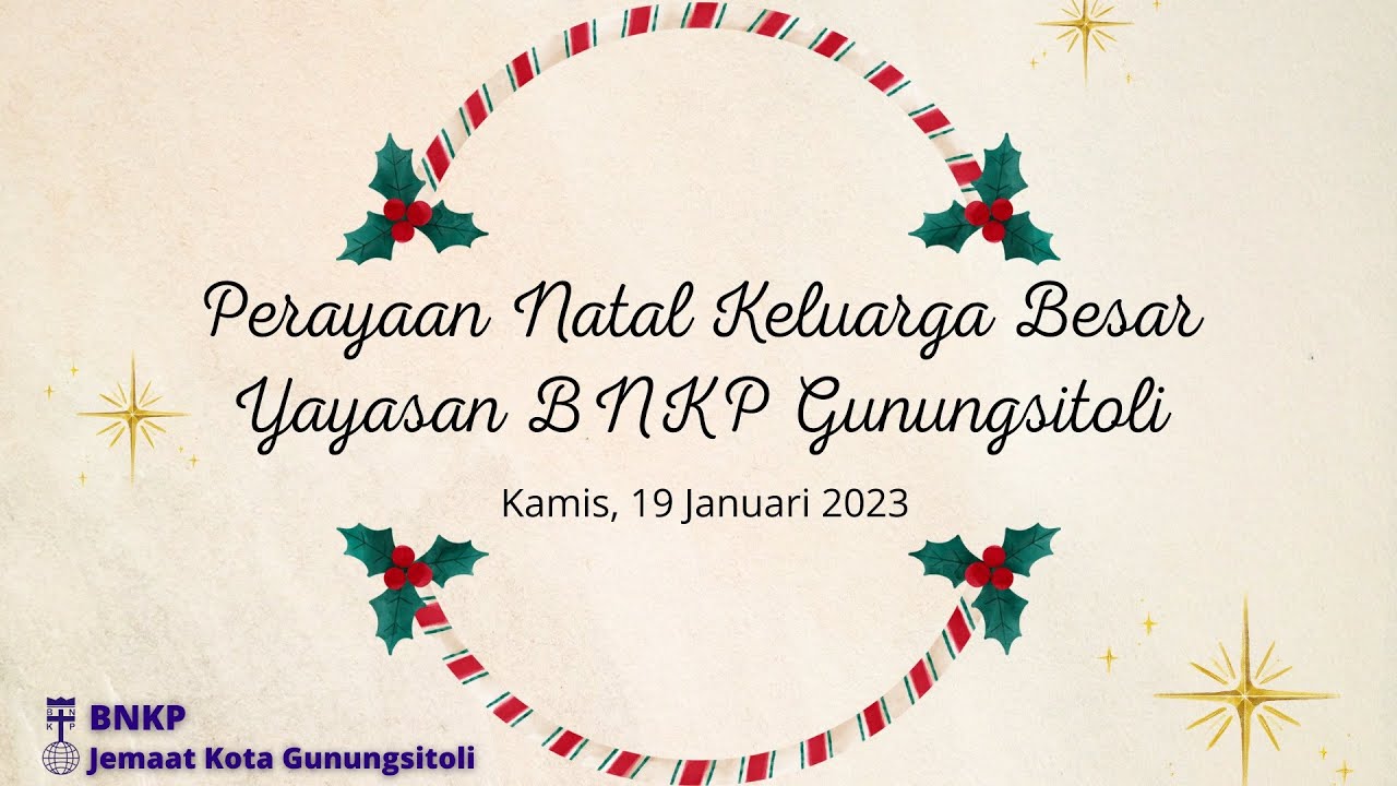 Perayaan Natal dan Syukuran Tahun Baru Yayasan Perguruan BNKP Gunungsitoli | Jumat, 20 Januari 2023