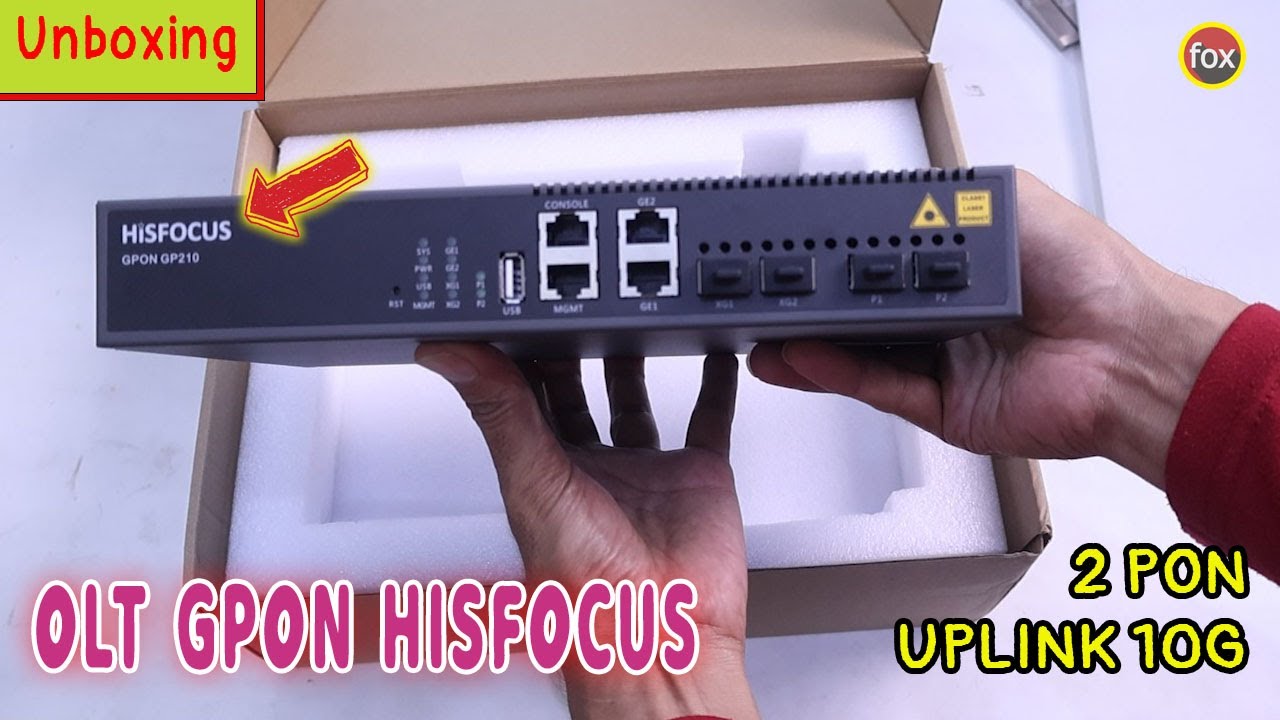 Unboxing OLT GPON Hisfocus 2 PON Type GP210 - OLT GPON Termurah