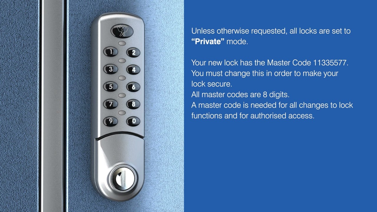 Change Master Code Digital Combination Lock (3780/81/82/84/800)