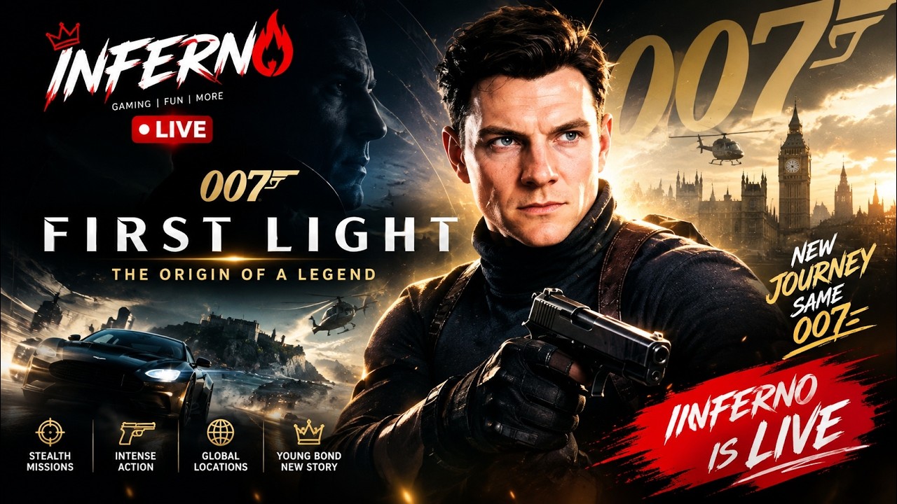 🔴 007 FIRST LIGHT LIVE! 🔥 | First Mission & Epic Spy Action | INFERNO IS LIVE
