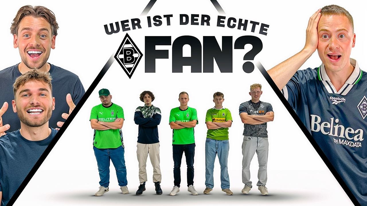 1 Gladbach-Fan vs. 4 Fake Fans | Wer ist der ECHTE? mit Marvin Wildhage