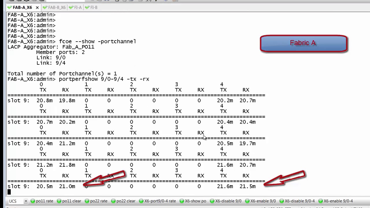 Validating UCS Connected to Brocade SAN with FCoE Port Channels