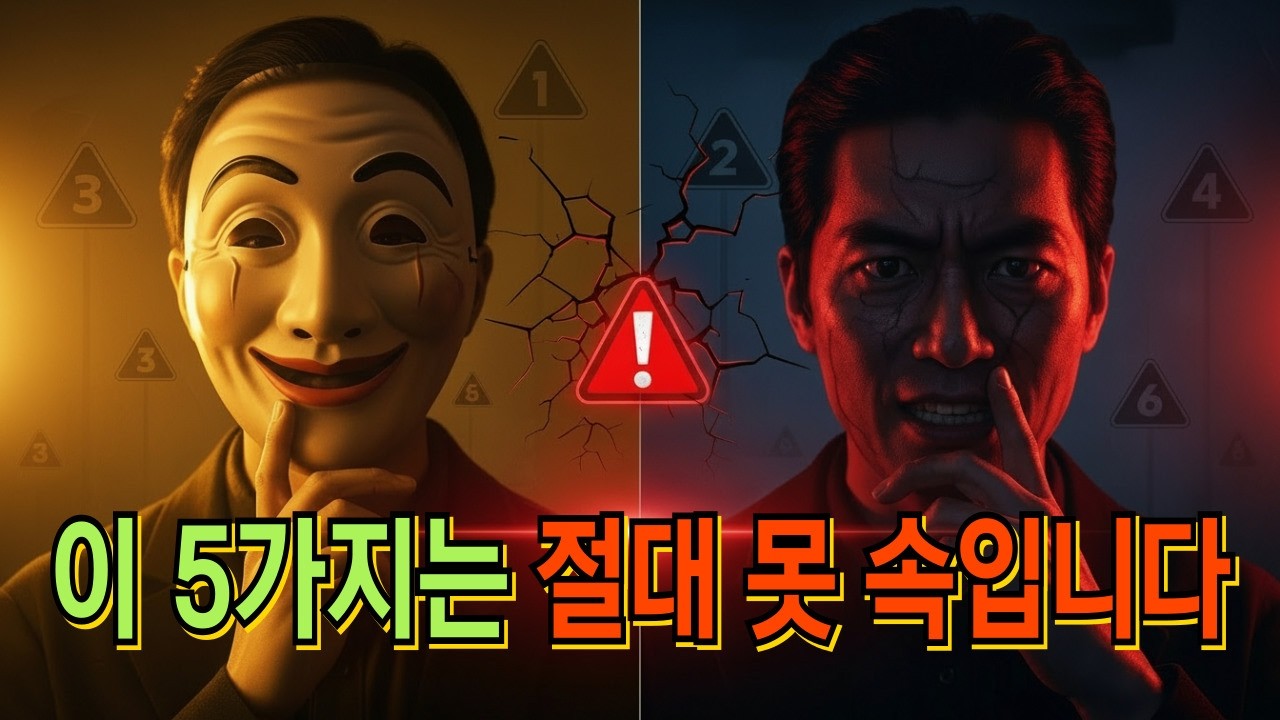 내 인생 망치기 싫다면 반드시 확인해야 할 '사람 가려내는 법' 5가지