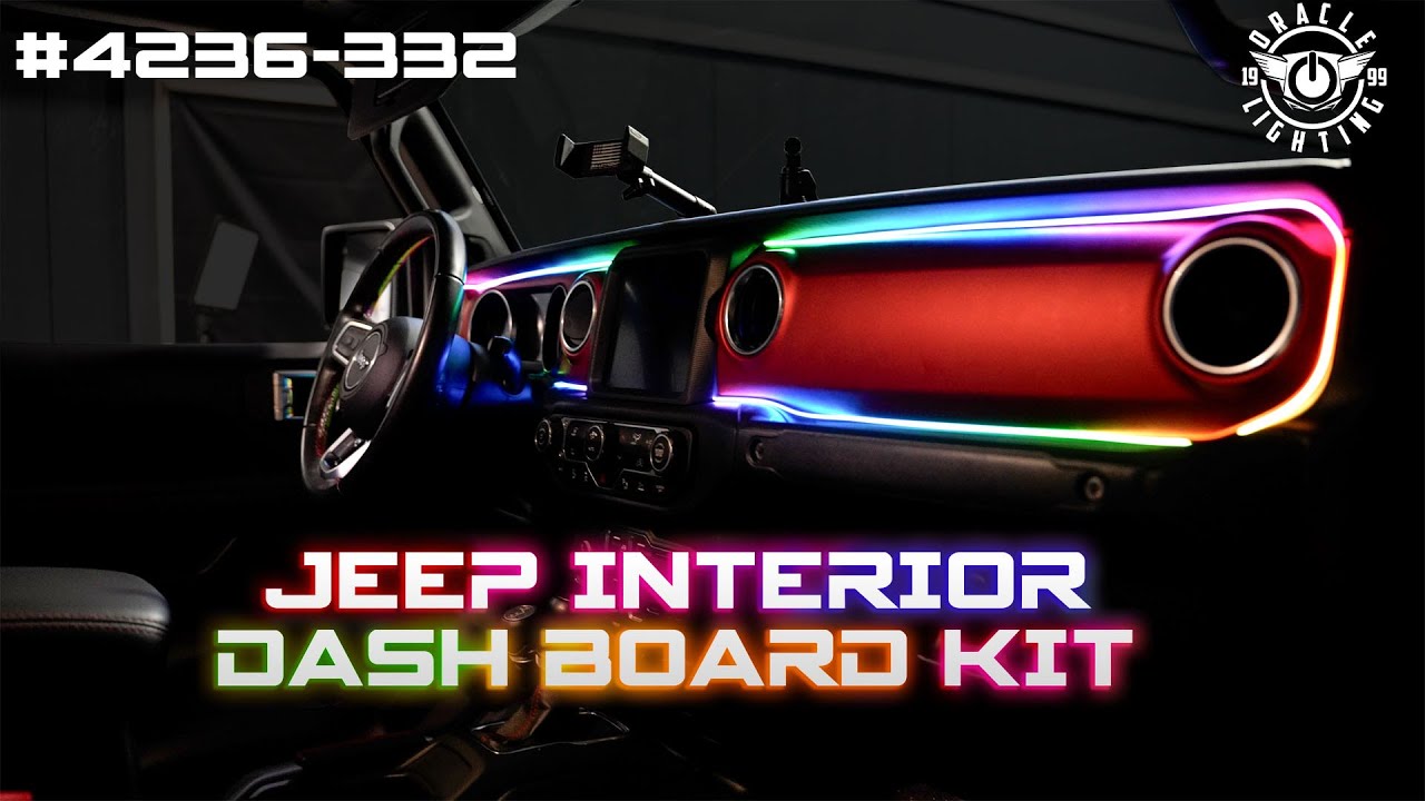 DIY Installation Guide: Jeep Dynamic ColorSHIFT LED Interior Dash Kit from ORACLE Lighting