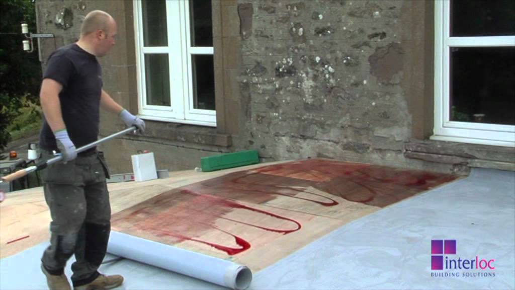 Installation of flat roof single ply