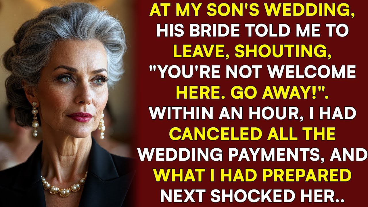 At My Son's Wedding, His Bride Told Me To Leave. I Canceled All The Wedding Payments And...