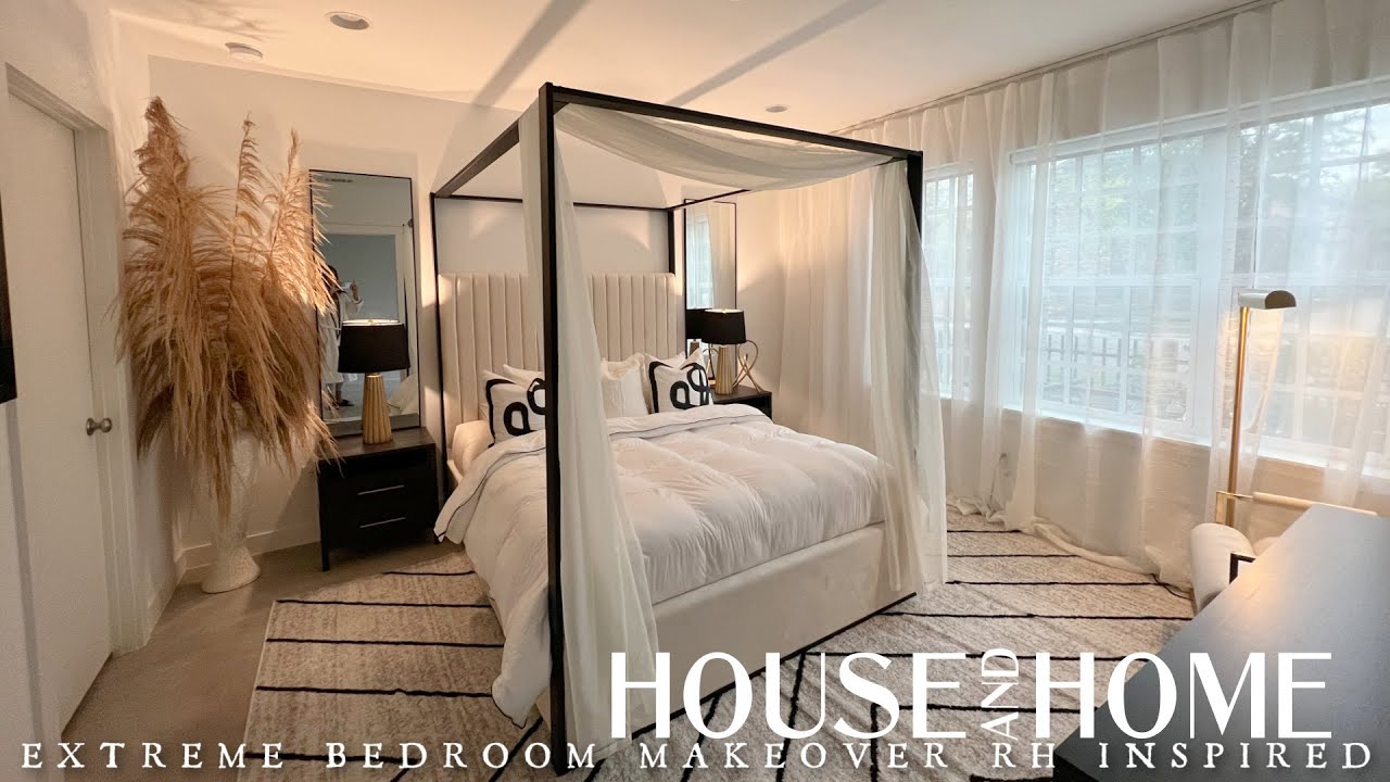 EXTREME BEDROOM MAKEOVER | Restoration Hardware Inspired under $4000