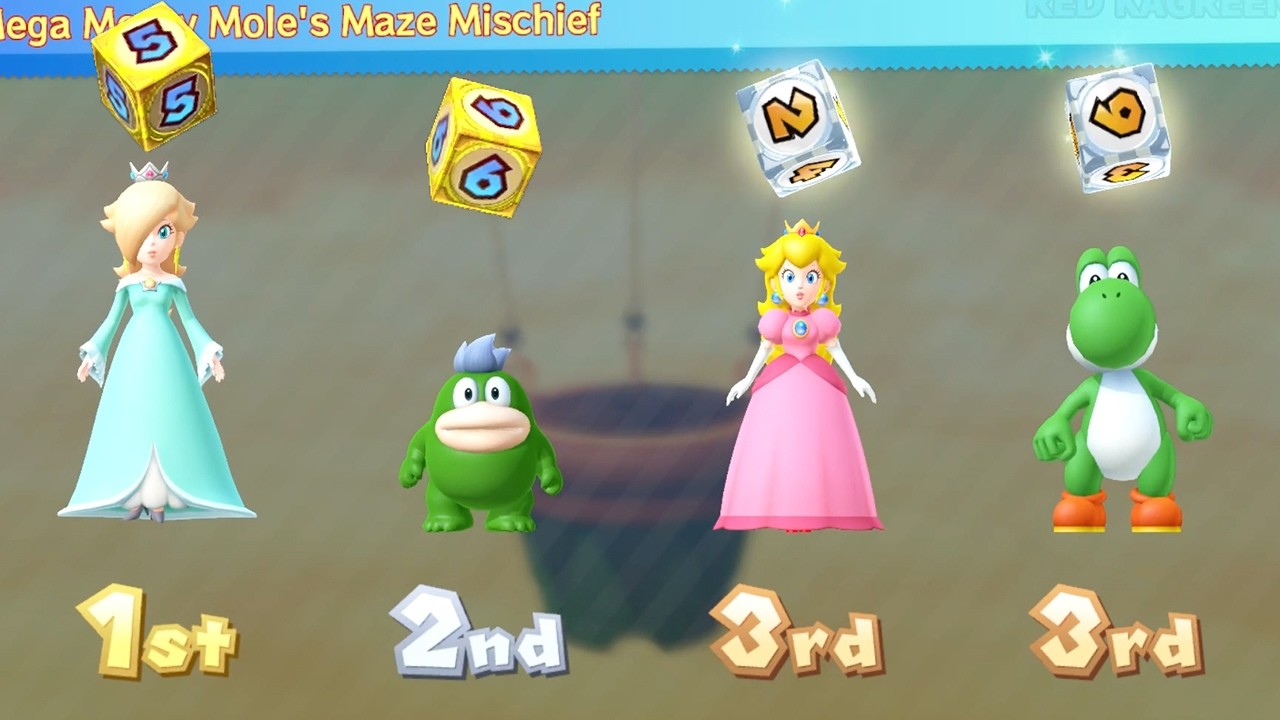 Mario Party 10 Gameplay Rosalina Peach Spike Yoshi (Haunted Trail)