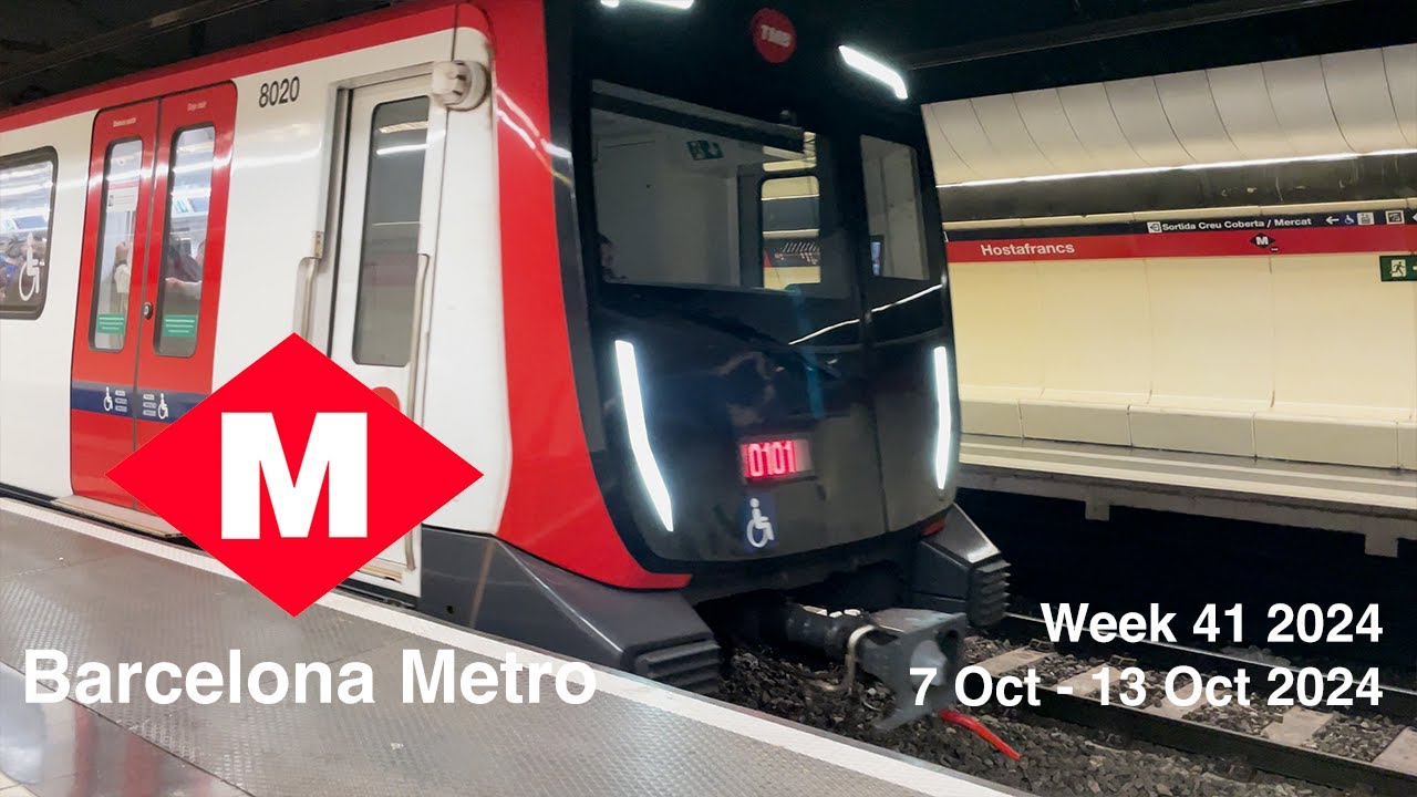 Barcelona Metro, Tram & Rodalies Cercania | Week 41 2024 | 4K