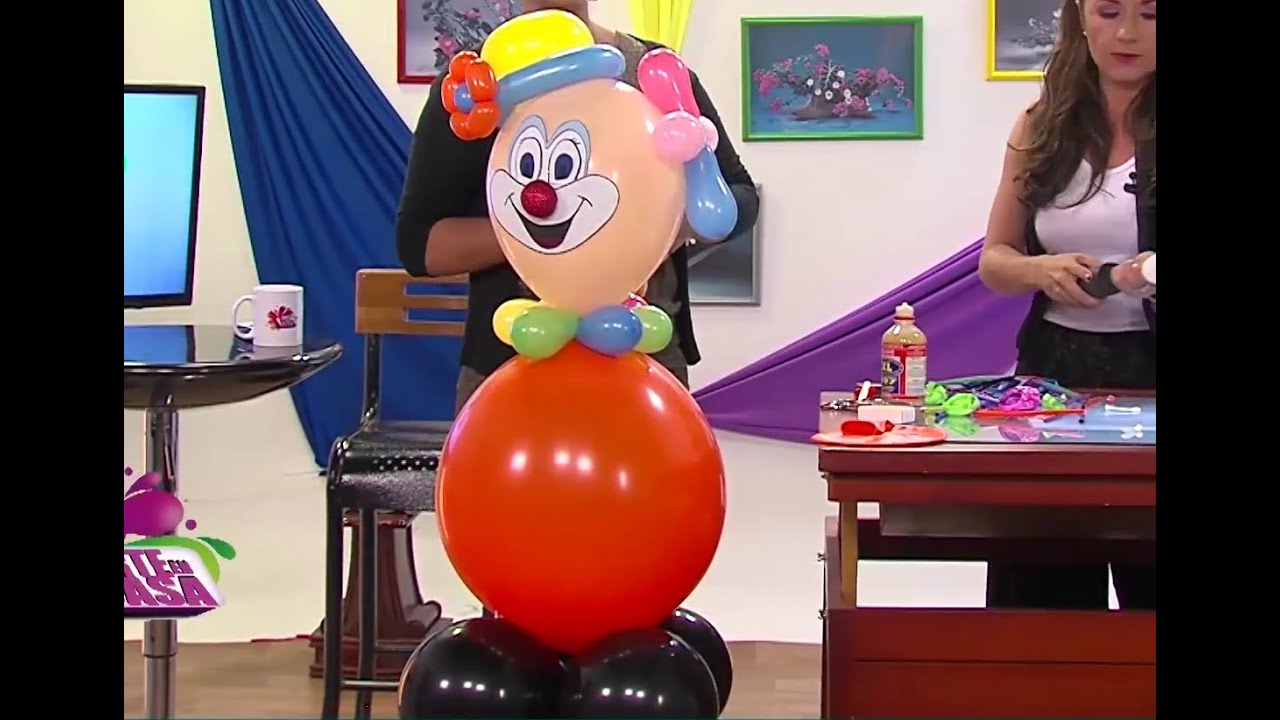 Globoflexia - Como hacer un Payaso con Globos para una Fiesta- Hogar Tv  por Juan Gonzalo Angel