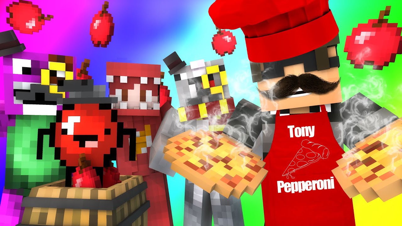 Minecraft Mini-Game : DO NOT LAUGH! (TONY PEPPERONI RETURNS, THE APPLE!) w/ Facecam