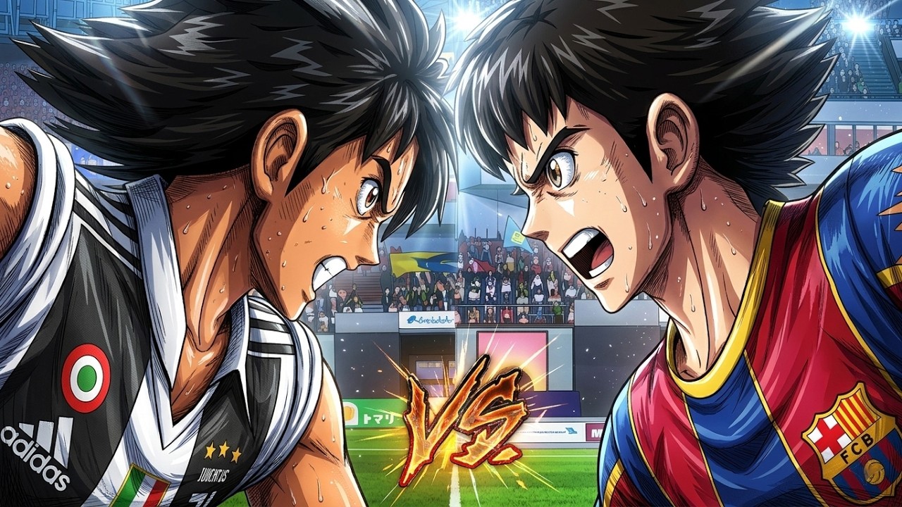 Juventus vs Barcelona - Captain Tsubasa - Tsubasa vs Hyuga [TRAILER]