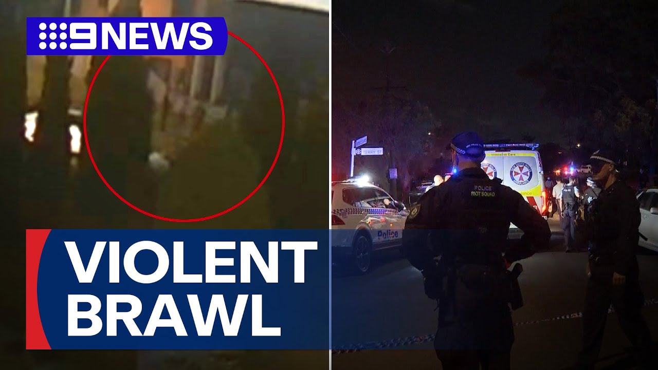 Young father stabbed during brawl in Sydney's west | 9 News Australia