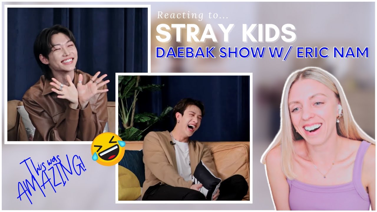 Stray Kids' Bang Chan and Felix Catch Up with Eric Nam | DAEBAK SHOW REACTION!!!