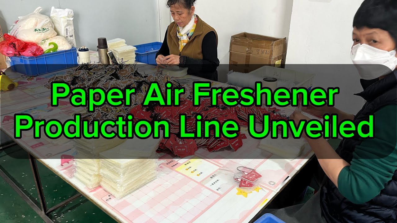 Paper Air Freshener Mass Production | How They're Assembled & Packaged in Factory