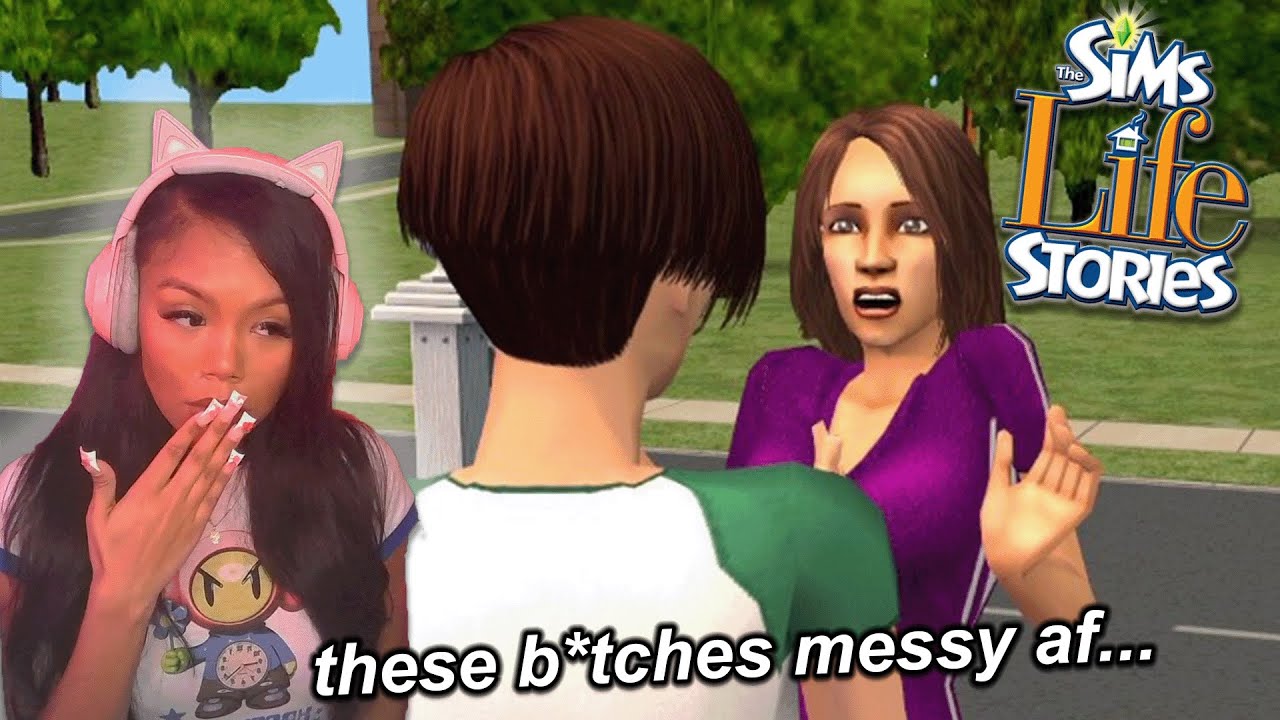playing the sims life stories in 2024. (why is this game so messy?)