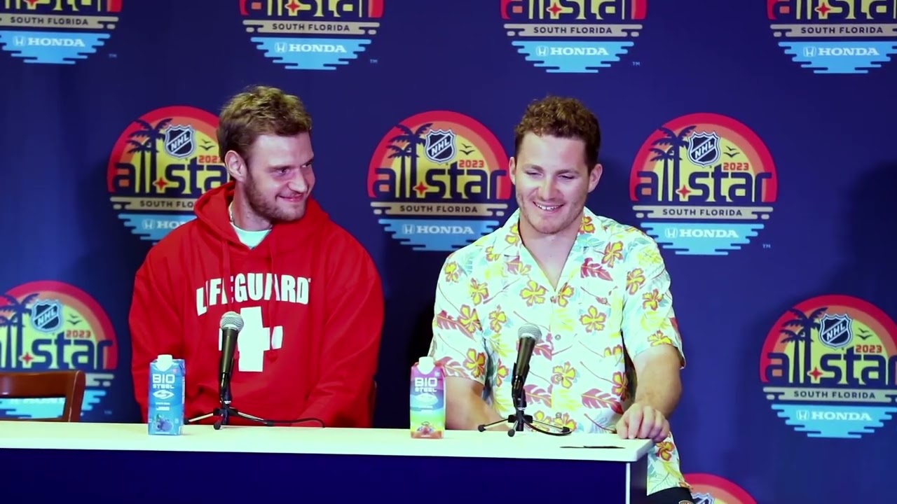 Sasha Barkov & Matthew Tkachuk, Florida Panthers: 2023 NHL All-Star Skills