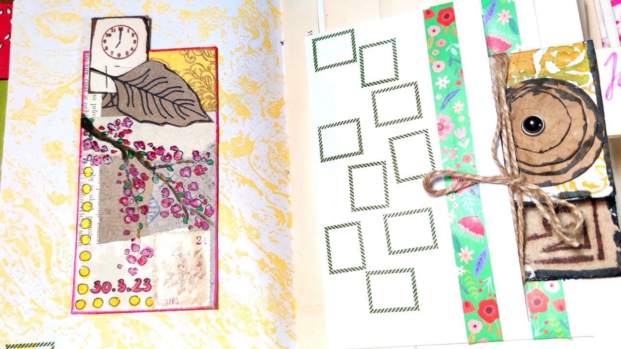 Junk Journaling - 5. Rozpuk | Karta | živé vysílání | #J3Březen