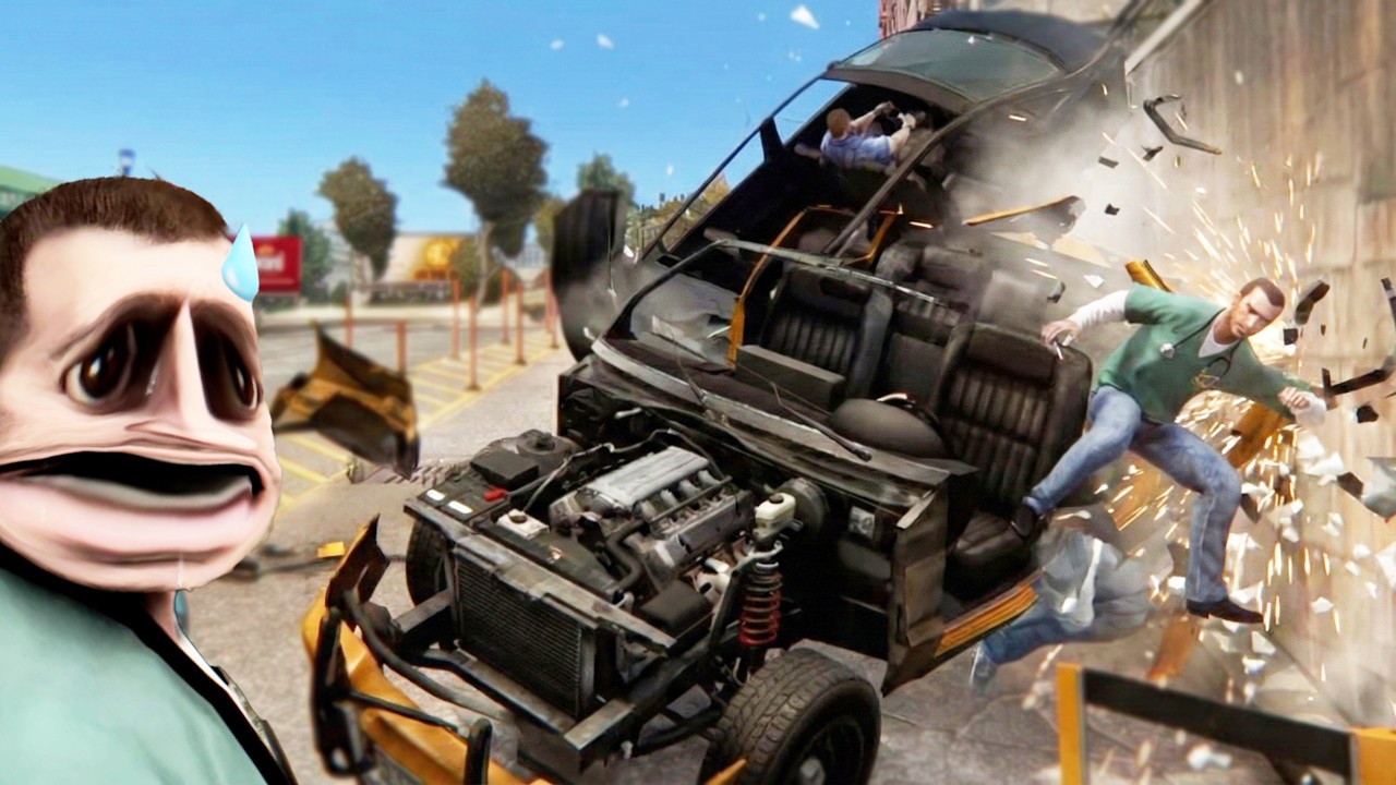 In traffic at a speed of 9999999, can the taxi take you to the navigation point? - GTA4