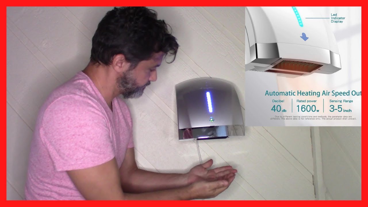 Hand Dryer - Electric / Heated / Automatic / Wall Mounted
