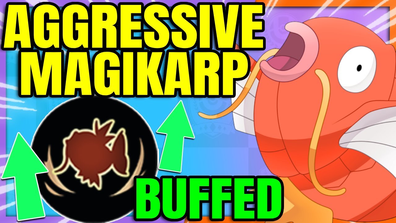 EVOLVE even faster to GYARADOS with BUFFED MAGIKARP | Pokemon Unite