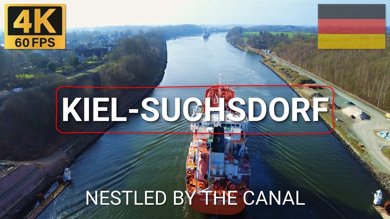 4K Walk in KIEL SUCHSDORF, Germany 🇩🇪 | 2024 | Kiel Canal and Lovely Suburbia