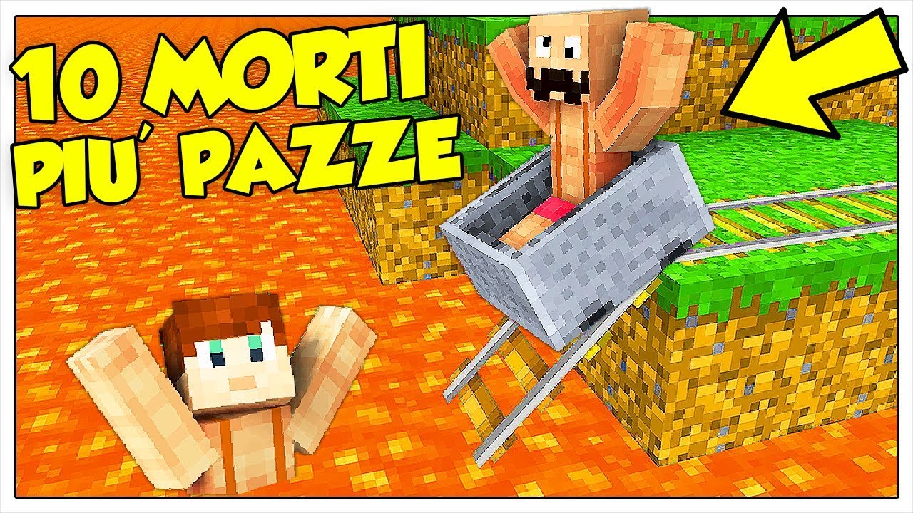 I 10 MODI DI MORIRE PIÙ STRANI DI MINECRAFT ITA!