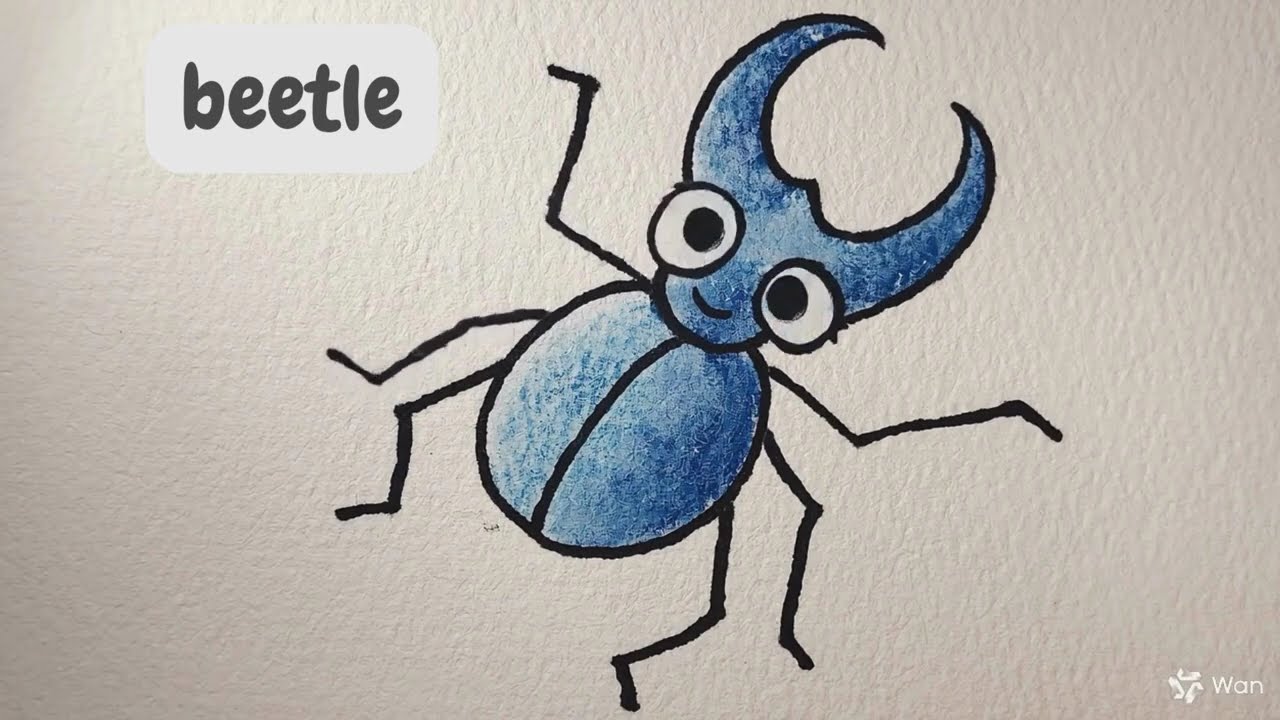 Beetles Animated Drawing [123 Art When Drawings Come Alive 5]