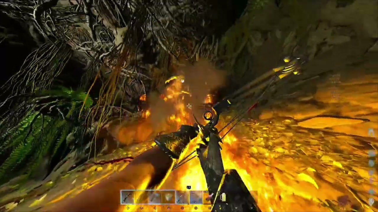 Ark  small tribes Online ice cave carno 8063  foot PvP 