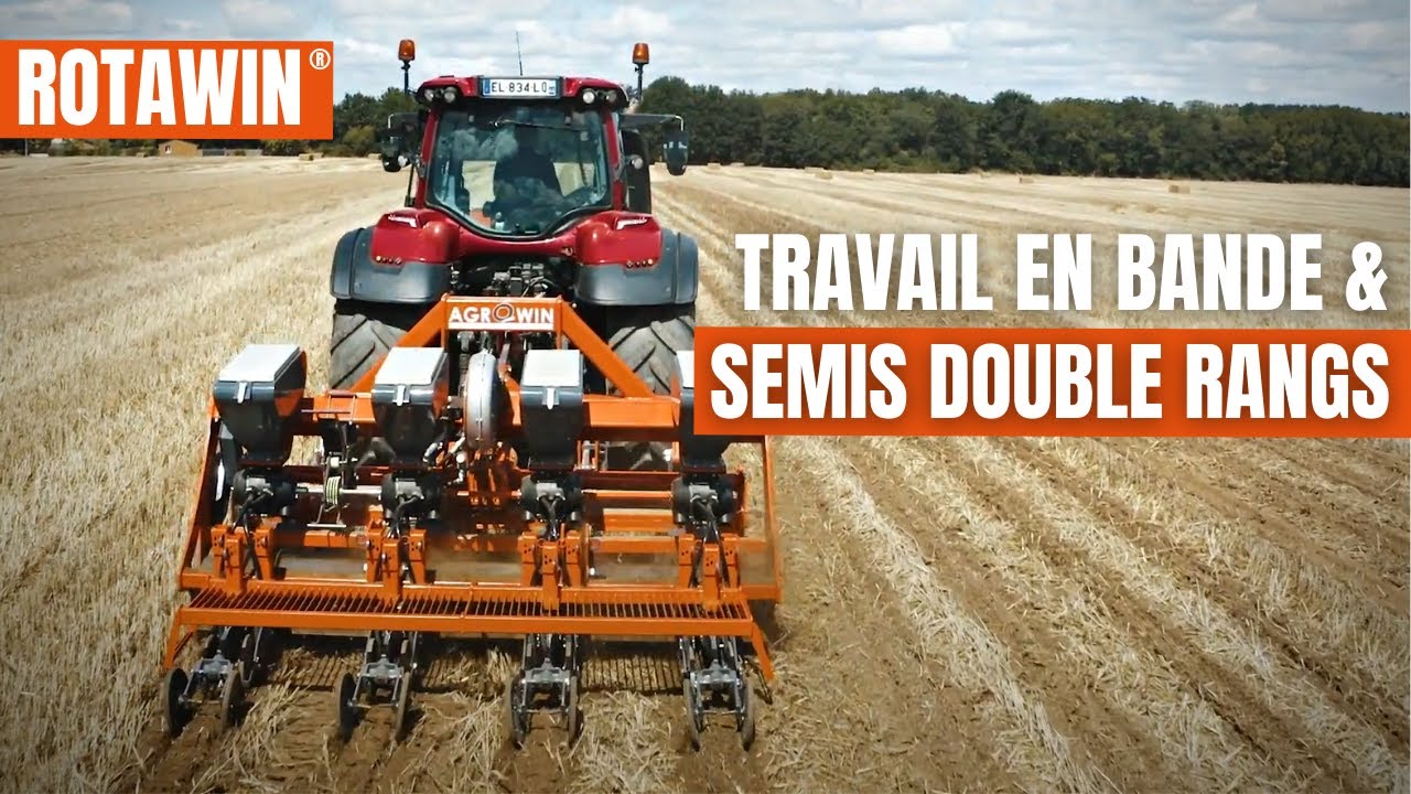 Travail en bande et semis double rangs - Rotawin® | FISSURATION + STRIP TILL|