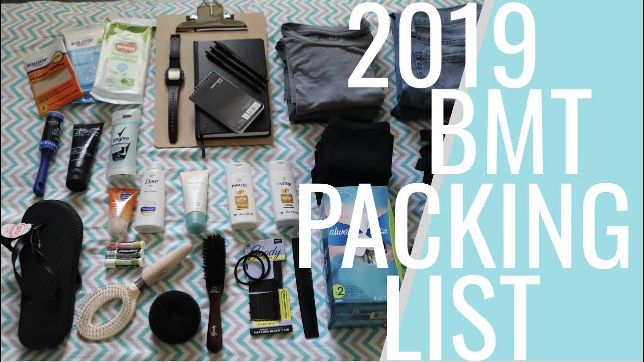 What I'm bringing to USAF BMT! 2019