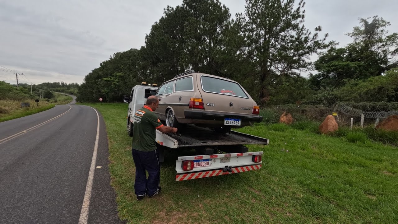 Hoje infelizmente tivemos problemas, a caravan quebrou!