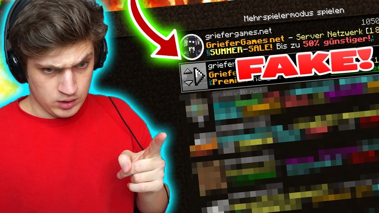 MINECRAFT FAKE SERVER GEFUNDEN!! 😨