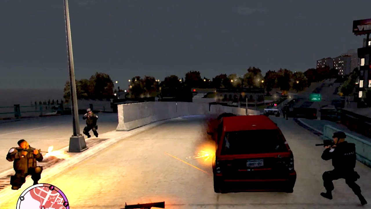 GTA 4 Hight Wanted Level Police Shootout + Car Chase and Escape!